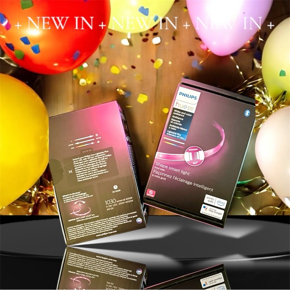 🆕 Philips Hue Shape Smart Light Plus Extension LED Color Changing Lightstrip Kit - Picture 3 of 16